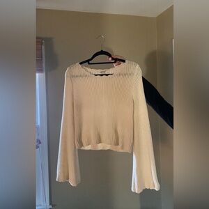 Cream Knit sweater winter